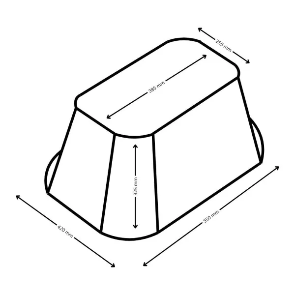 Szelepház standard 38,5 x 25,5cm-es tetővel TR