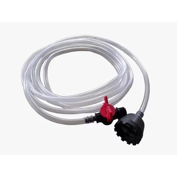 Tápoldatfelszívó 4m 11/8 víztiszta csővel, 1/2" szabályzó csappal szűrővel