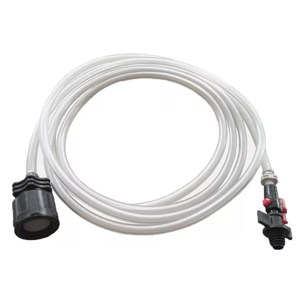 Tápoldatfelszívó 2m 6/4 víztiszta csővel, csappal szűrővel