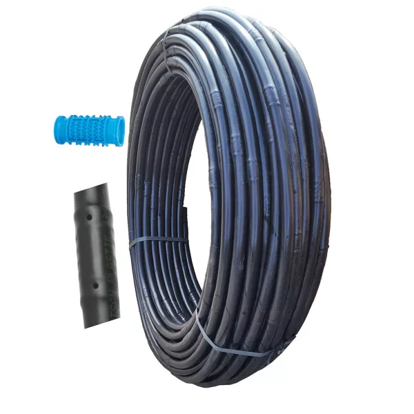 Csepegtetőcső D:16mm 33cm falv. 40mil=1mm parkba, kertekbe  100m-es 2-4l/h