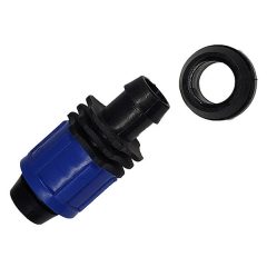   Egyenes 20mm x gumigyűrűvel, fordított szorítású gyorskötő idom