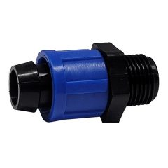   Egyenes 20mm x 1/2" külső menetes, fordított szorítású gyorskötő idom