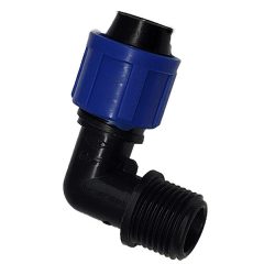   Könyök 20mm x 1/2" külső menetes, fordított szorítású gyorskötő idom