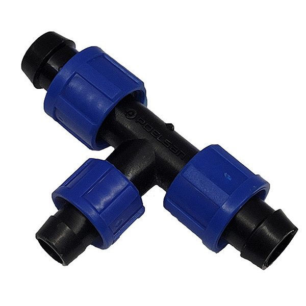 T-idom 20mm x 16mm x 20mm fordított szorítású gyorskötő idom