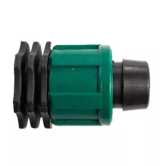   Tape csepegtető szalag záró idom 17mm, zöld szorítógyűrűvel 6-8miles szalaghoz