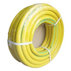   Locsolótömlő 1" 3 rétegű 25m sárga zöld csíkkal Sertsan