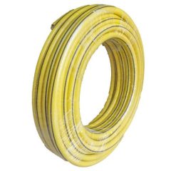   Locsolótömlő 1" 3 rétegű 25m sárga fekete csíkkal