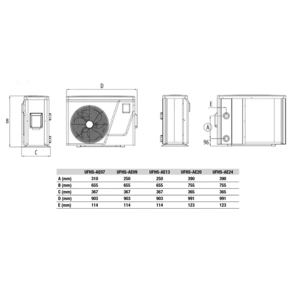 Aquark Elite Inverter hőszivattyú 24,2 kW