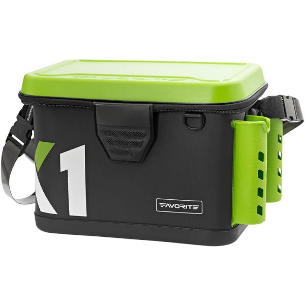 Vízálló pergető táska Favorite X1 Tackle Bakkan 20L (Black-Lime)