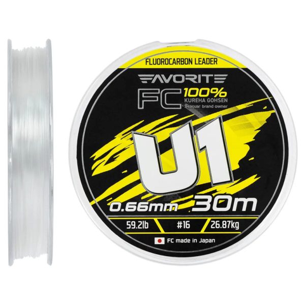 Favorite U1 FC 0,66 mm/26,87 kg (30m) fluorocarbon zsinór