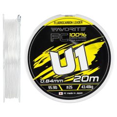 Favorite U1 FC 0,84 mm/43,48 kg (20m) fluorocarbon zsinór