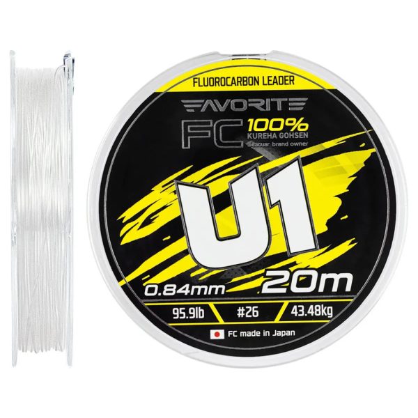 Favorite U1 FC 0,84 mm/43,48 kg (20m) fluorocarbon zsinór