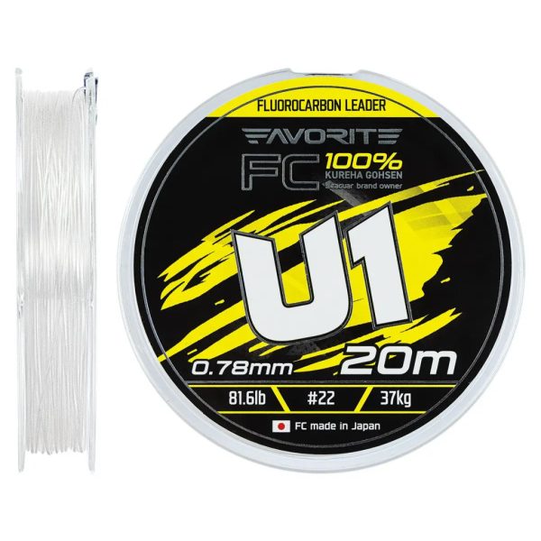 Favorite U1 FC 0,78 mm/37 kg (20m) fluorocarbon zsinór