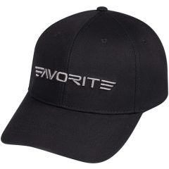   Favorite Baseball Sapka / Long Silver Logo 56 Black (kisebb fejmérethez)