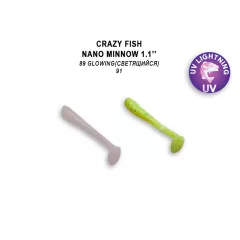 Crazy Fish Nano Minnow 27-89/91-1 gumihal (16 db / csomag)