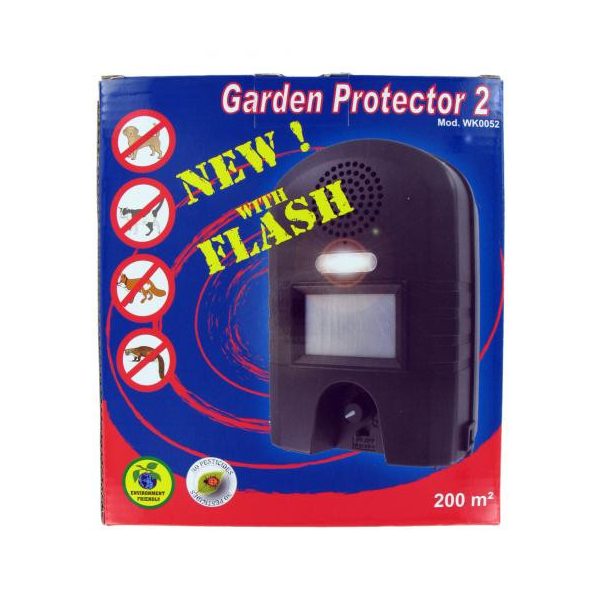Garden Protector 2 Ultrahangos riasztó nyest, kutya, róka, macska ellen 200 m2