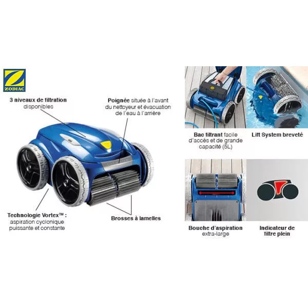 Zodiac RV 5480 IQ 4WD automata medence porszívó