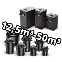 Tószűrő szettek 25-50 m3-ig növényes / 25 m3 halas / 12,5 m3 Kois