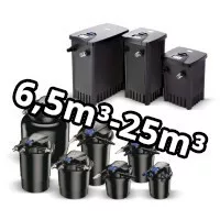 Tószűrő szettek 10-25 m3-ig növényes / 12,5 m3 halas / 6,5 m3 Kois