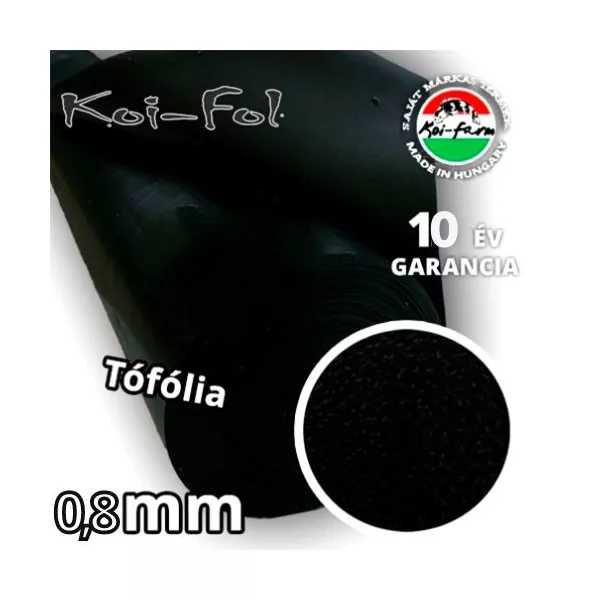 Koi-Fol Lágy PVC Tófólia 0,8 mm + GEOTEXTILIA ár /m2