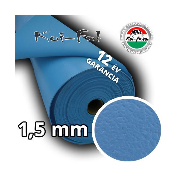 Koi-Fol Lágy PVC Tófólia Kék 1,5 mm ár/m2