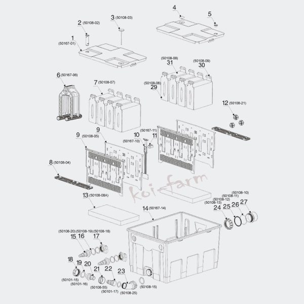 SunSun Max Bővíthető tószűrő  CBF-550
