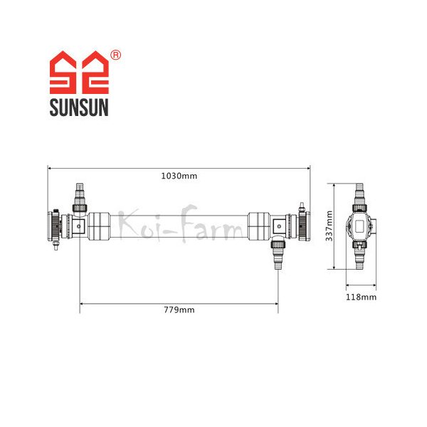 SunSun CUV-672 UV-C előszűrő 72 W