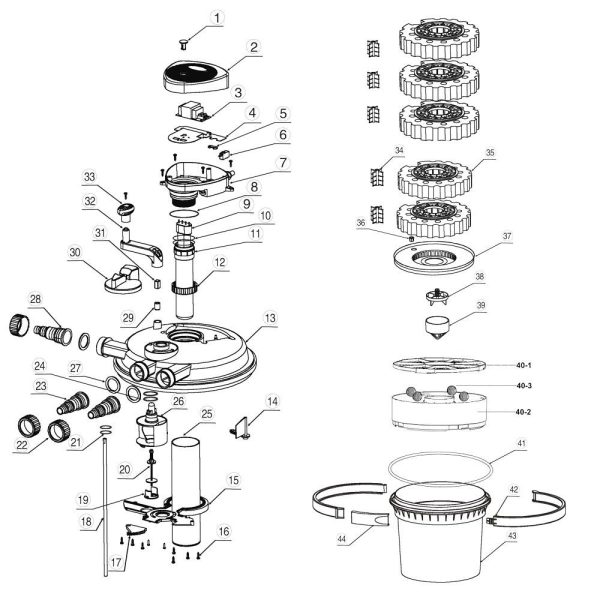 Tartalék sárga finom csereszivacs CPA és CPF-10000 Szűrőhöz