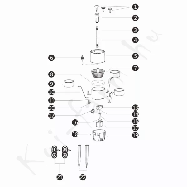 SunSun CSP-250 lebegő szkimmer + szökőkút szivattyú