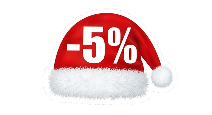 -5% Mikulás matrica