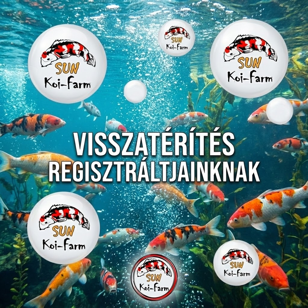 Pontgyűjtés a Koi-Farm.hu webáruházban: Spórolj minden vásárlással! 