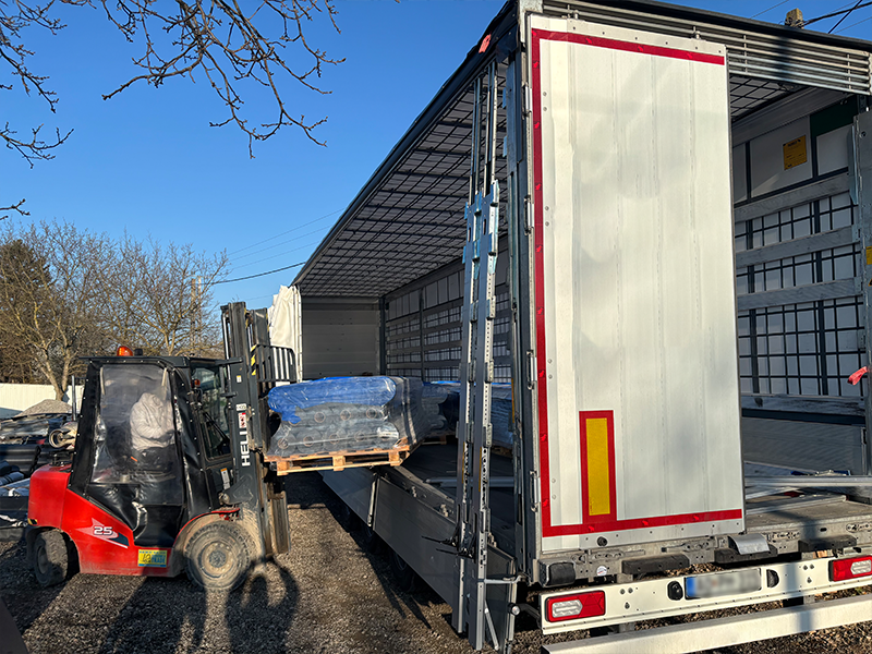 Targoncás lerakodás